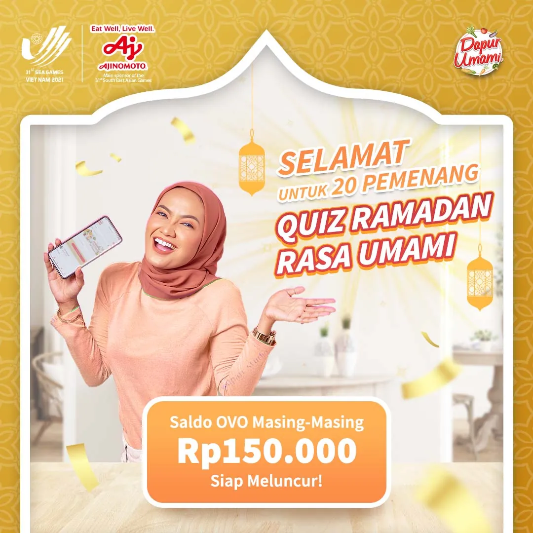 QUIZ RAMADAN RASA UMAMI          1 WINNER