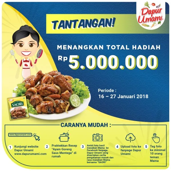 Tantangan SAORI Saus Rasa Mentega