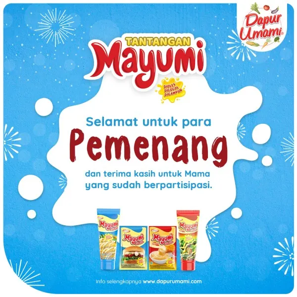 Selamat Untuk Para Pemenang Tantangan Mayumi