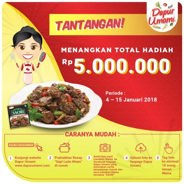 Tantangan SAORI Saus Lada Hitam