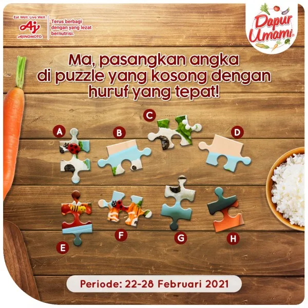 Puzzle Menu Dapur Umami