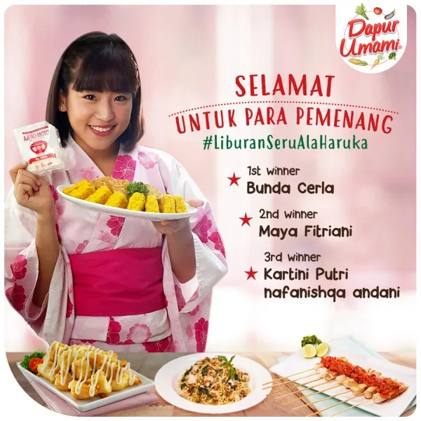 Liburan Seru Ala Haruka Winner Announcement