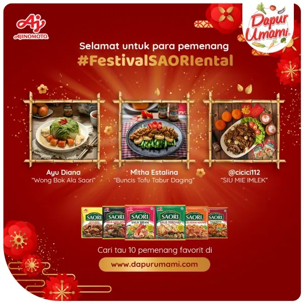 Selamat Untuk Para Pemenang #FestivalSAORIental!