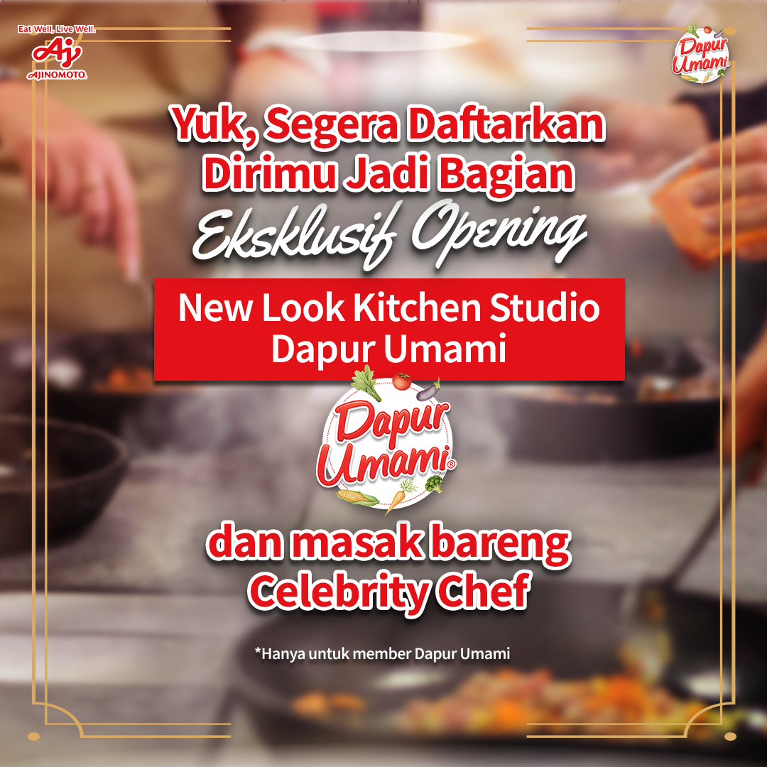 Cobain Masak Bareng Celebrity Chef di Grand Reopening Studio Dapur Umami