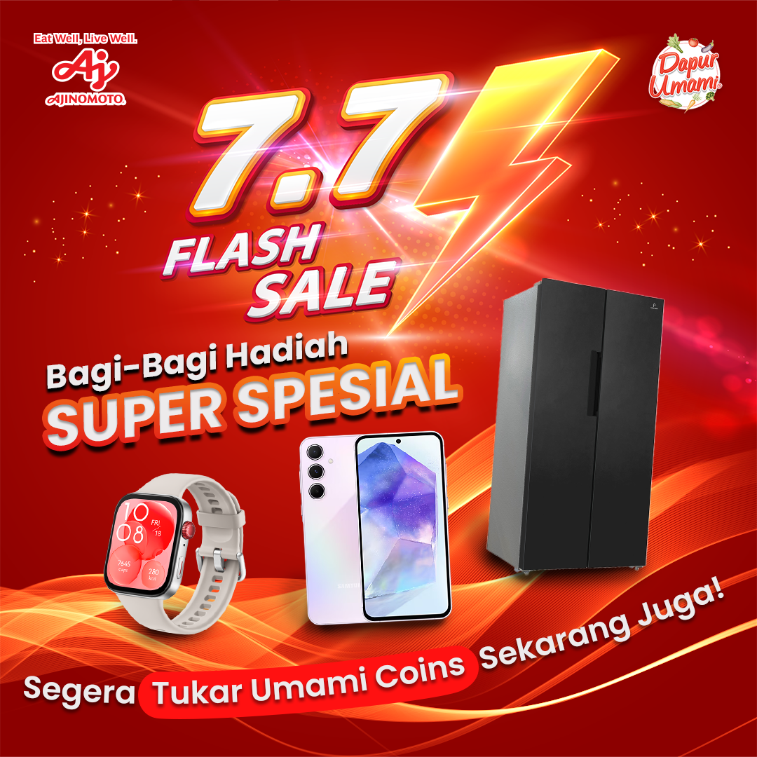 Flash Sale 7.7 Bagi-Bagi Hadiah Super Spesial