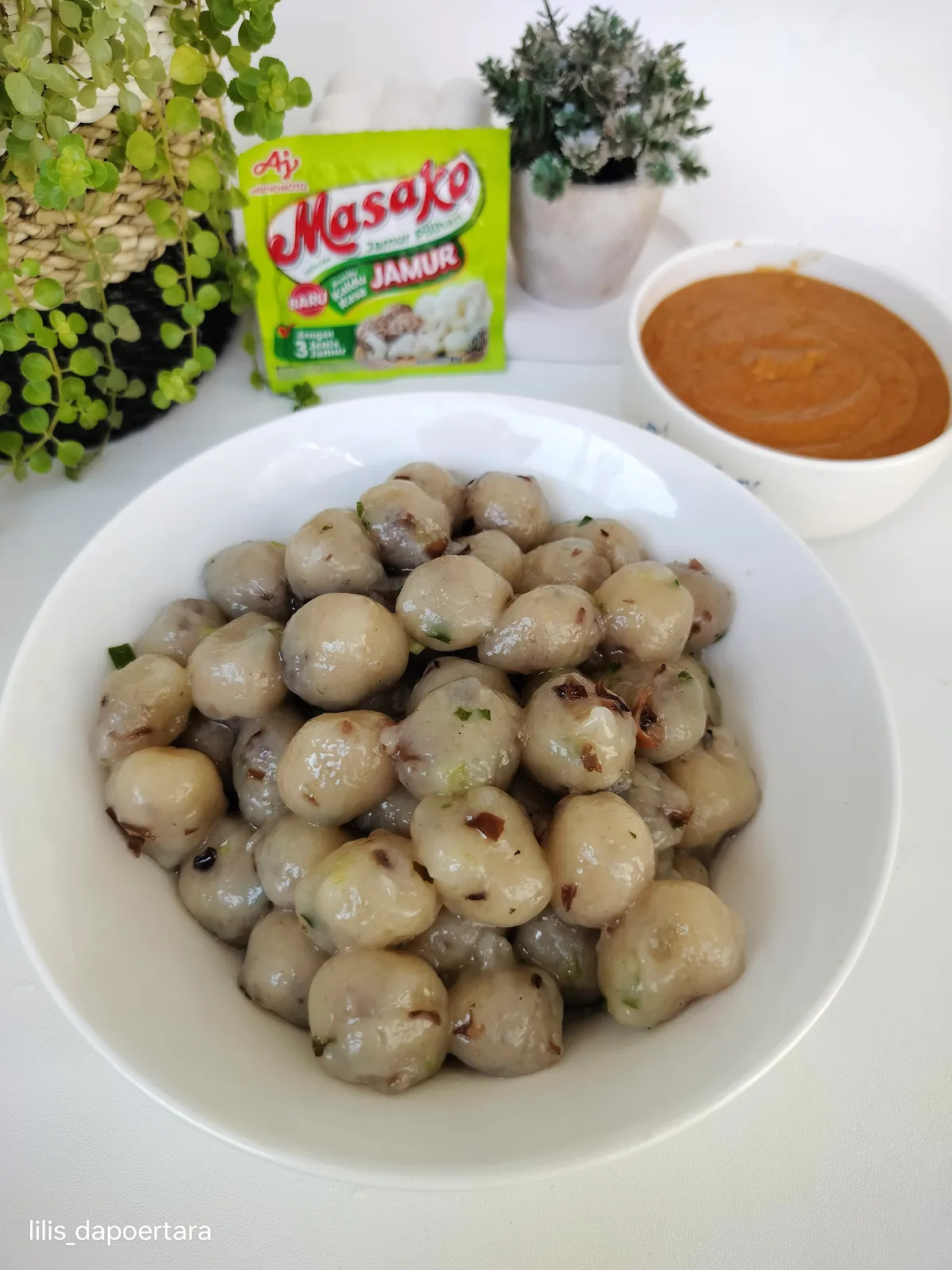 Cilok Jamur Saus Kacang