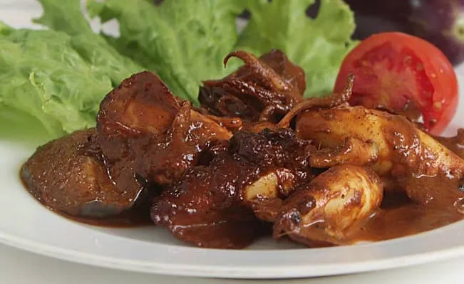 Cumi Rendang Terong
