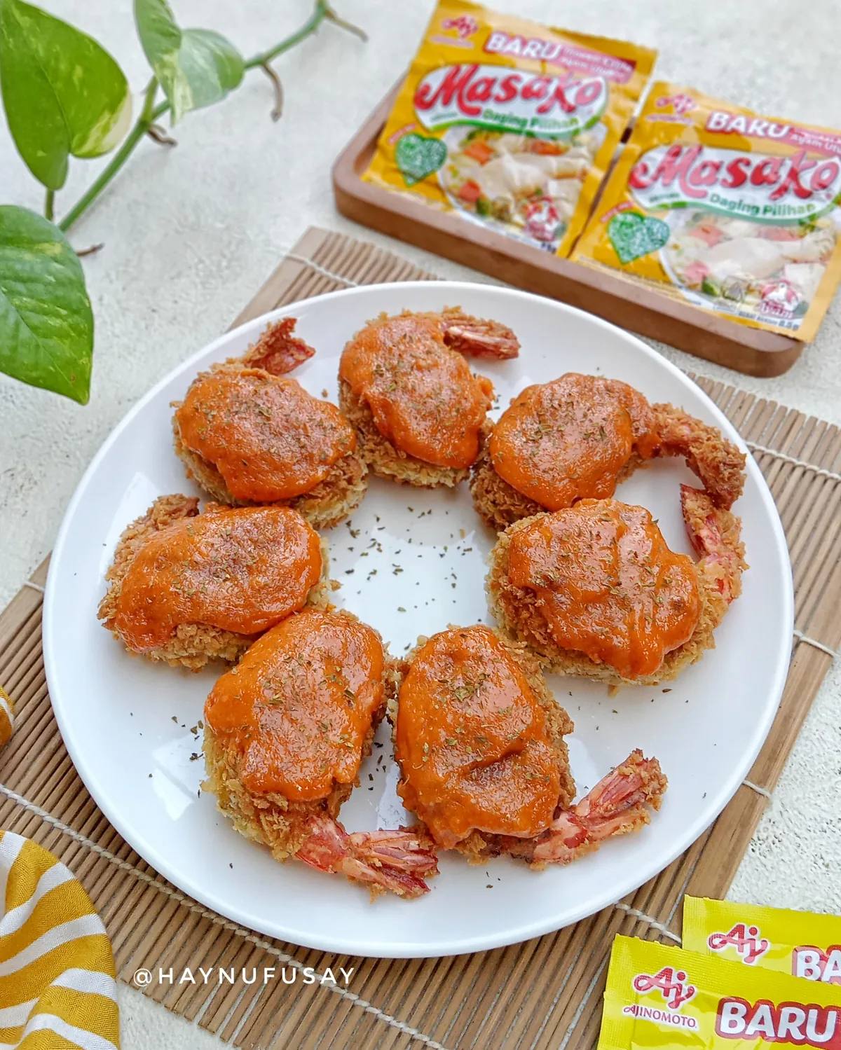 Korokke Udang Saus Mentai