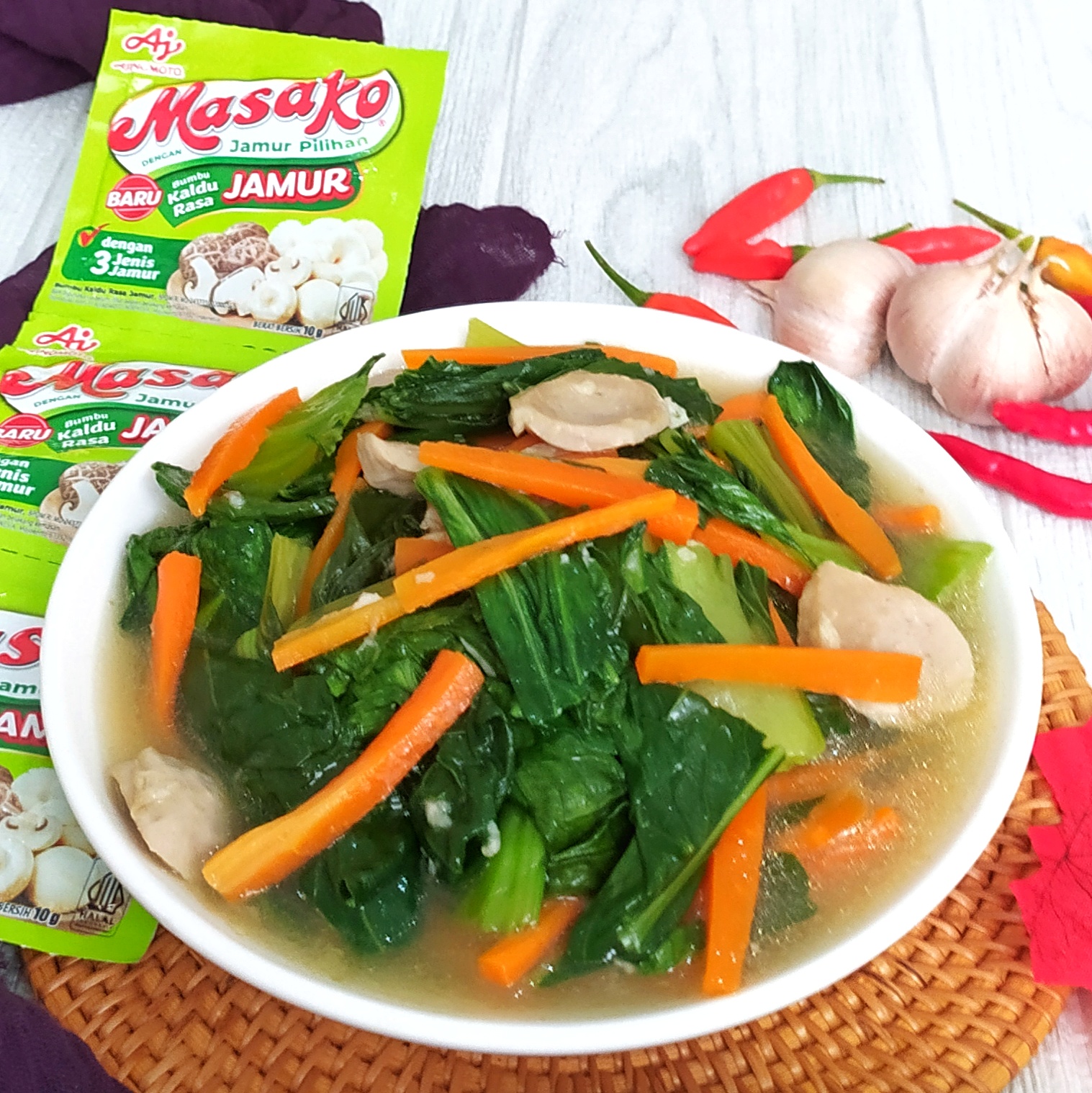 [Masako Kaldu Jamur] Ca Bakso Pokchoy