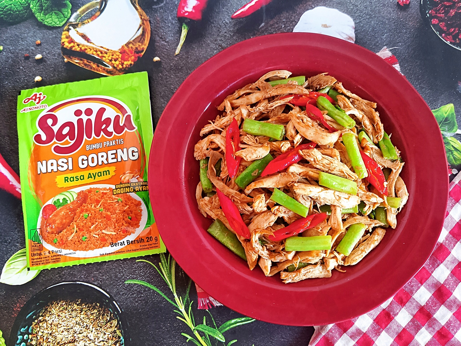 Recook Ayam Suwir Buncis Ala Sajiku®