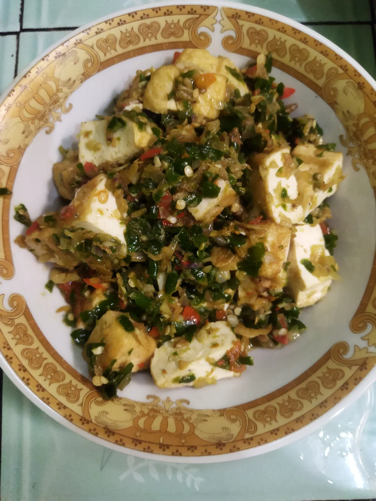 Sambal Ijo Tahu Rebon