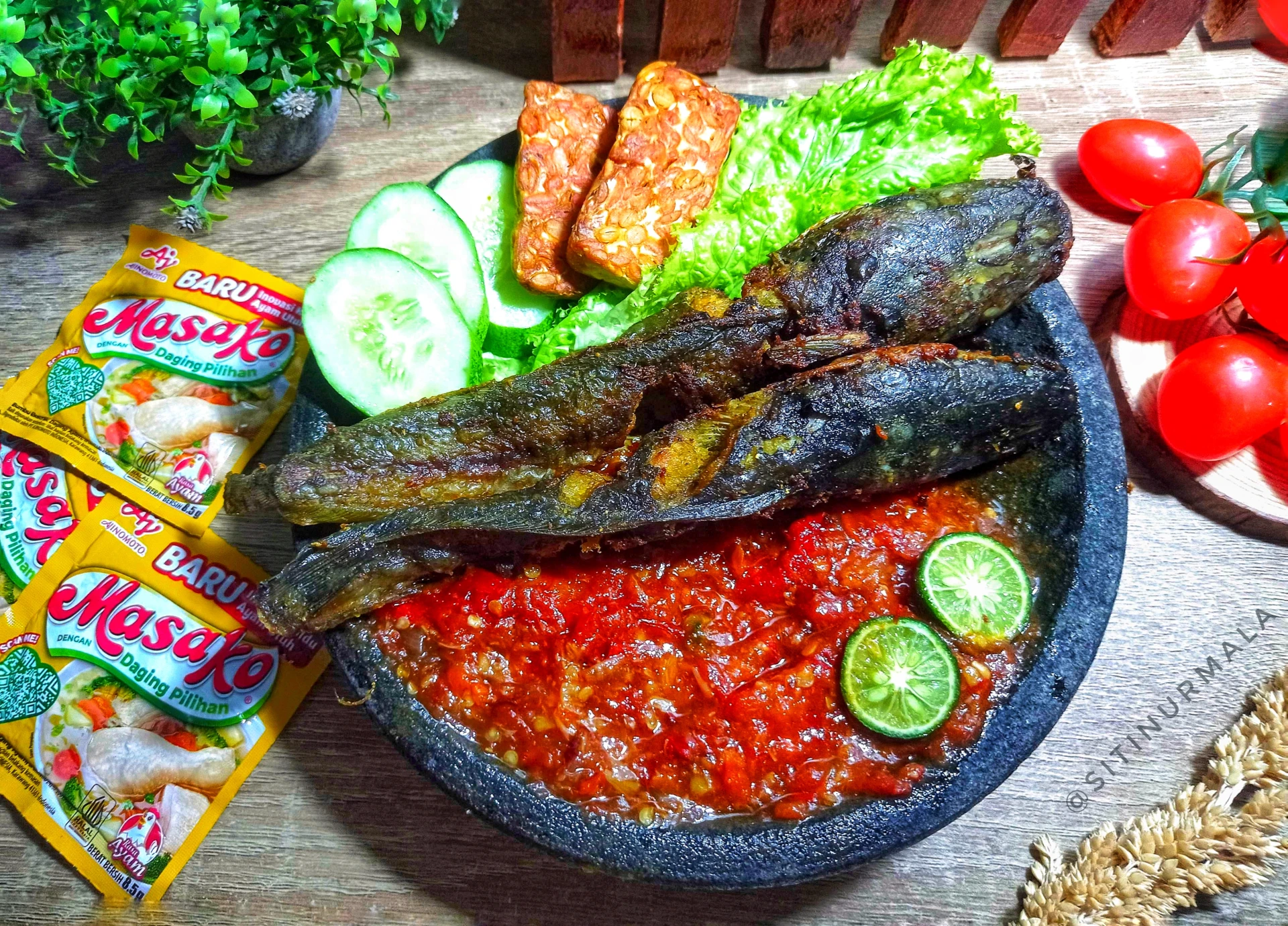 Sambel pecel lele kaki lima mantap