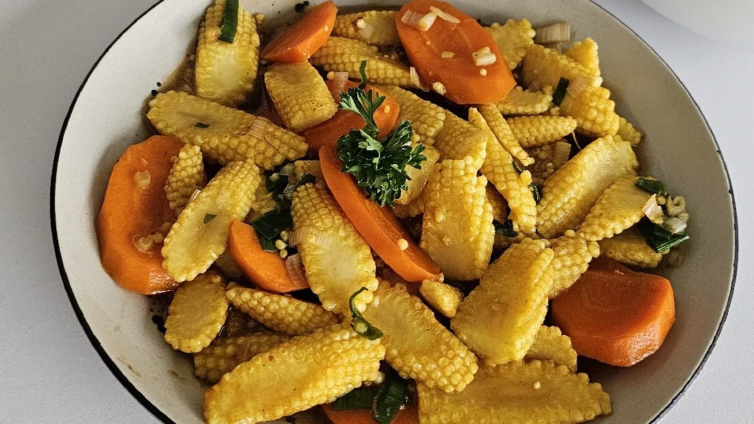Tumis Jagung wortel Masako