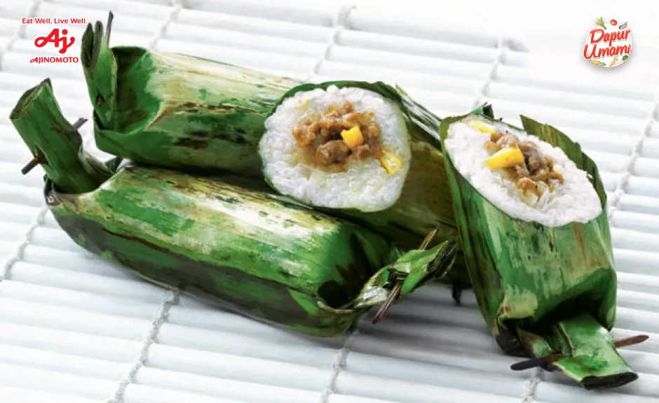 6. Lemper Isi Rendang