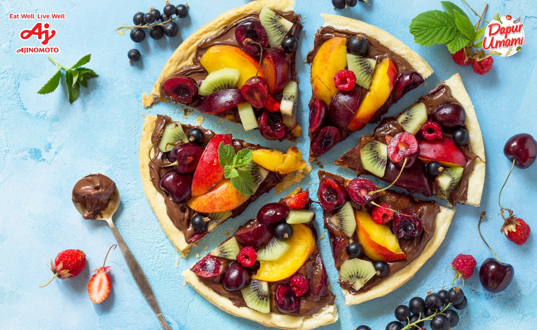 gambar pizza buah