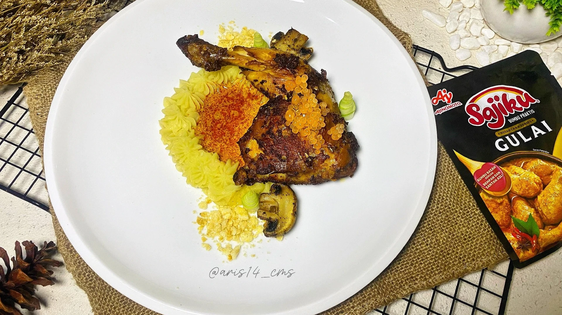 Aromatic Roasted Chicken with Creamy Gulai Sauce