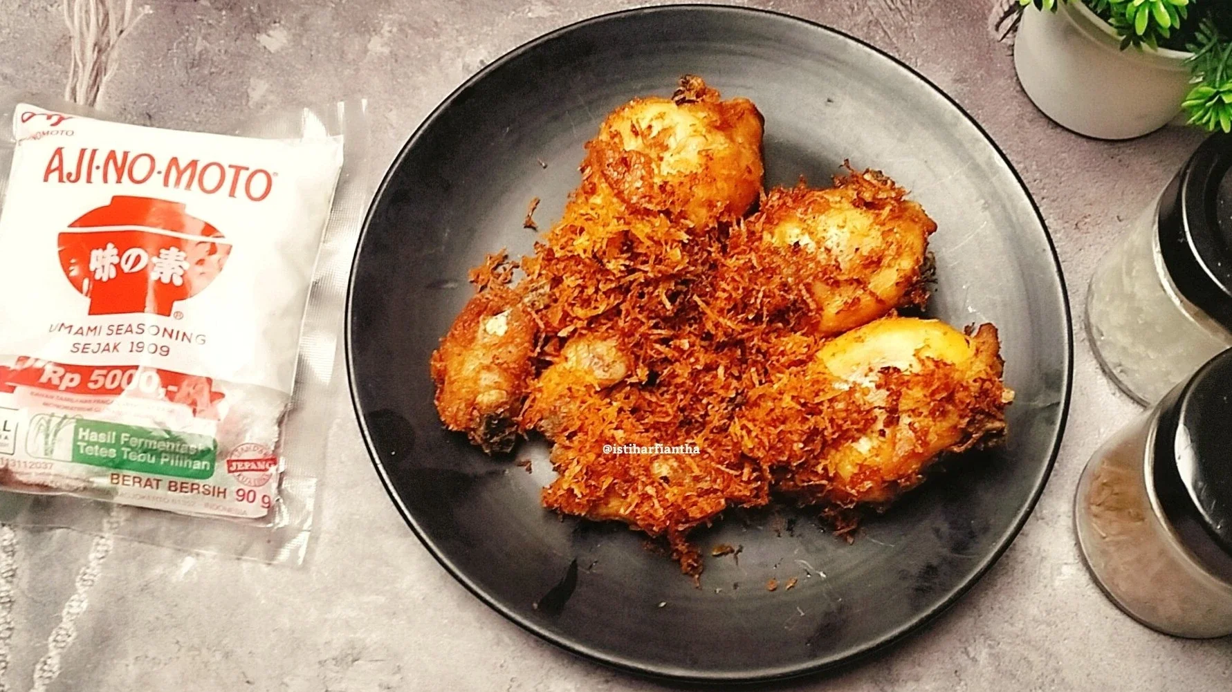 Recook Ayam Serundeng ala Ajinomoto 