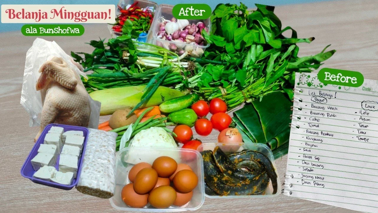 Catat lalu Berangkat! Rahasia Belanja Sat Set #MealPlanUmamichi