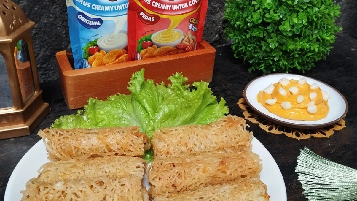 #CocolPakaiMayumi NETTED FRIED SPRING ROLLS