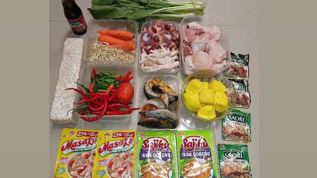 foodprep ala dapurku dengan budget Rp. 100.000 untuk 1 minggu