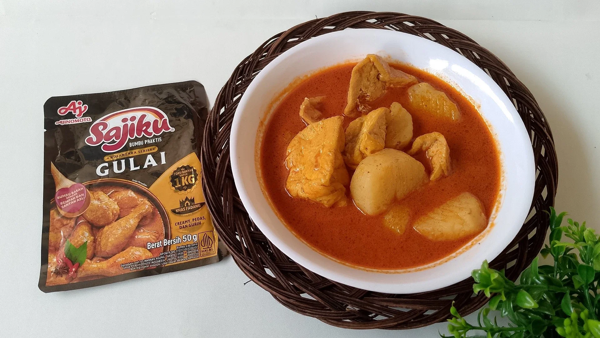 gulai tahu dan kentang