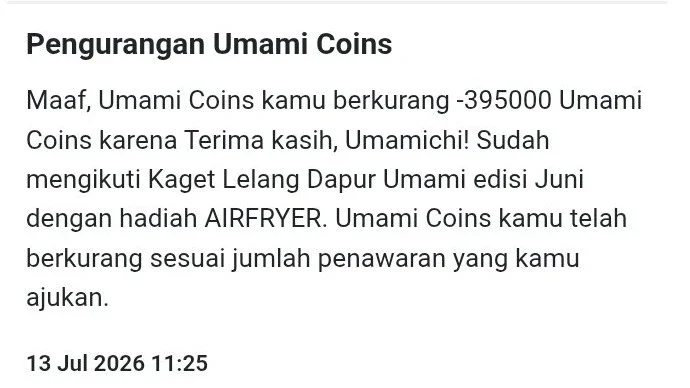 Harus Lebih Semangat Mengumpulkan Umami Coins 💪💪💪