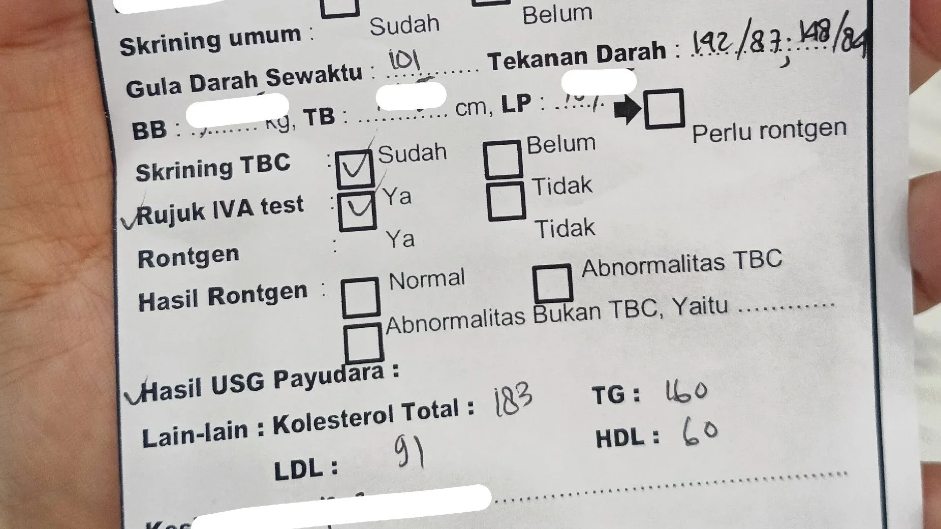 Hasil Tes Kesehatan #JagaJantungVersiku