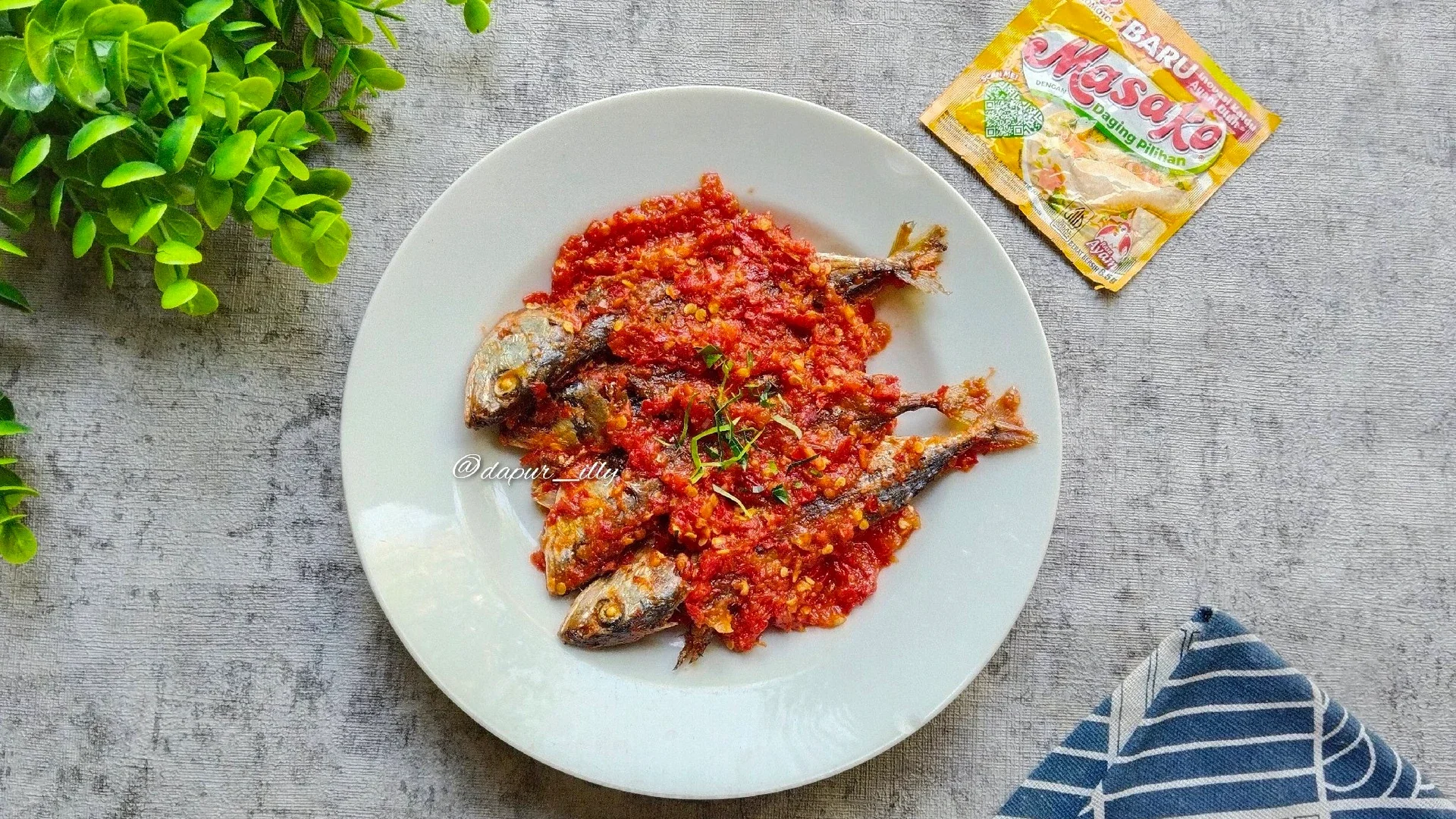 Ikan Balado, menu siang yg nikmat dan bergizi