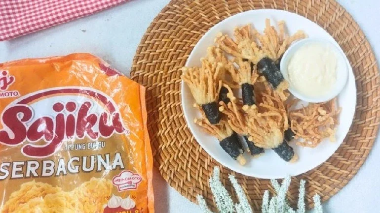 jamur enoki krispi