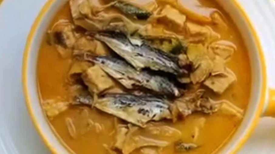 Jantung Pisang Kuah Santan Pedas