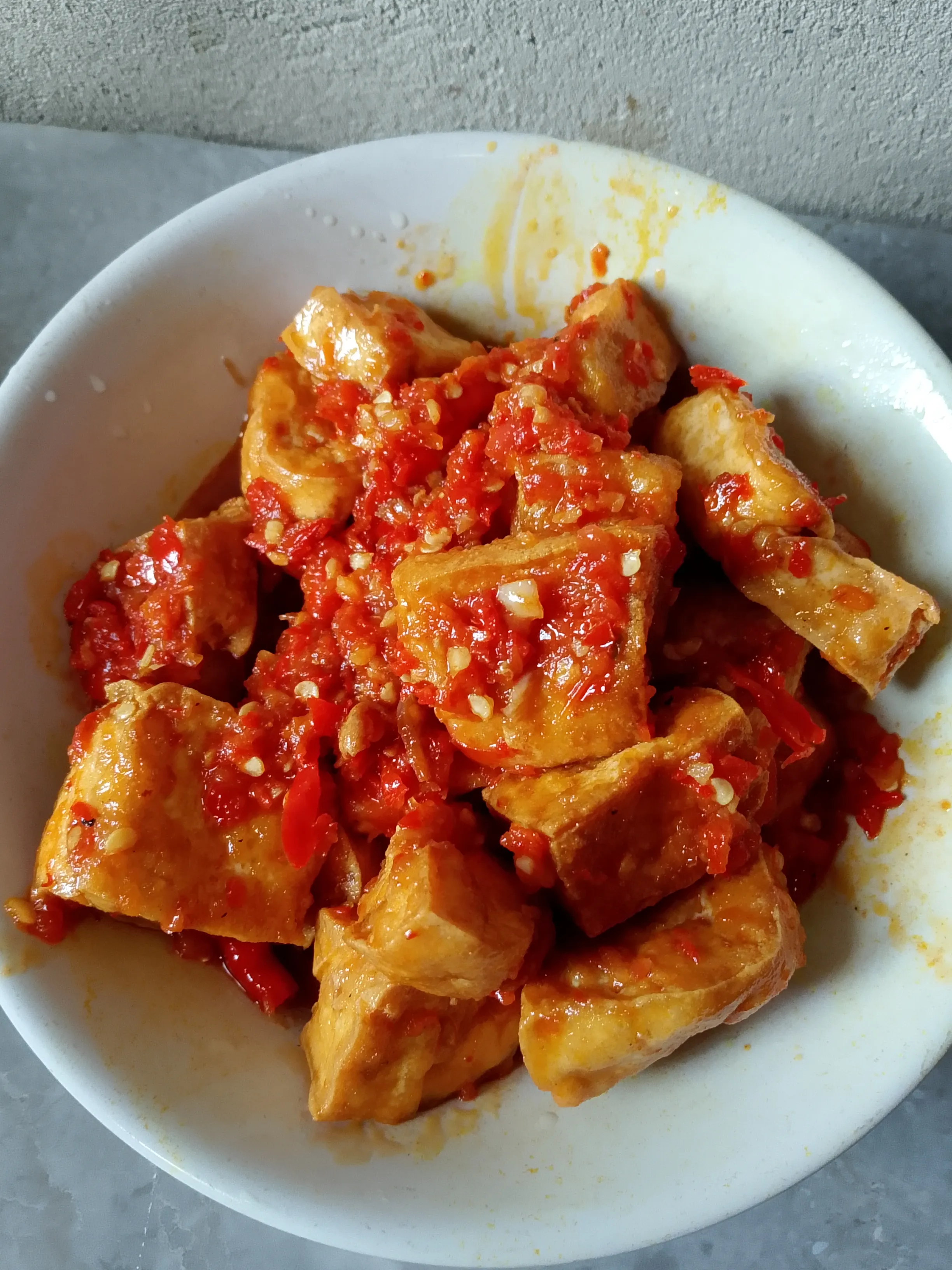 Recook Tahu sambal