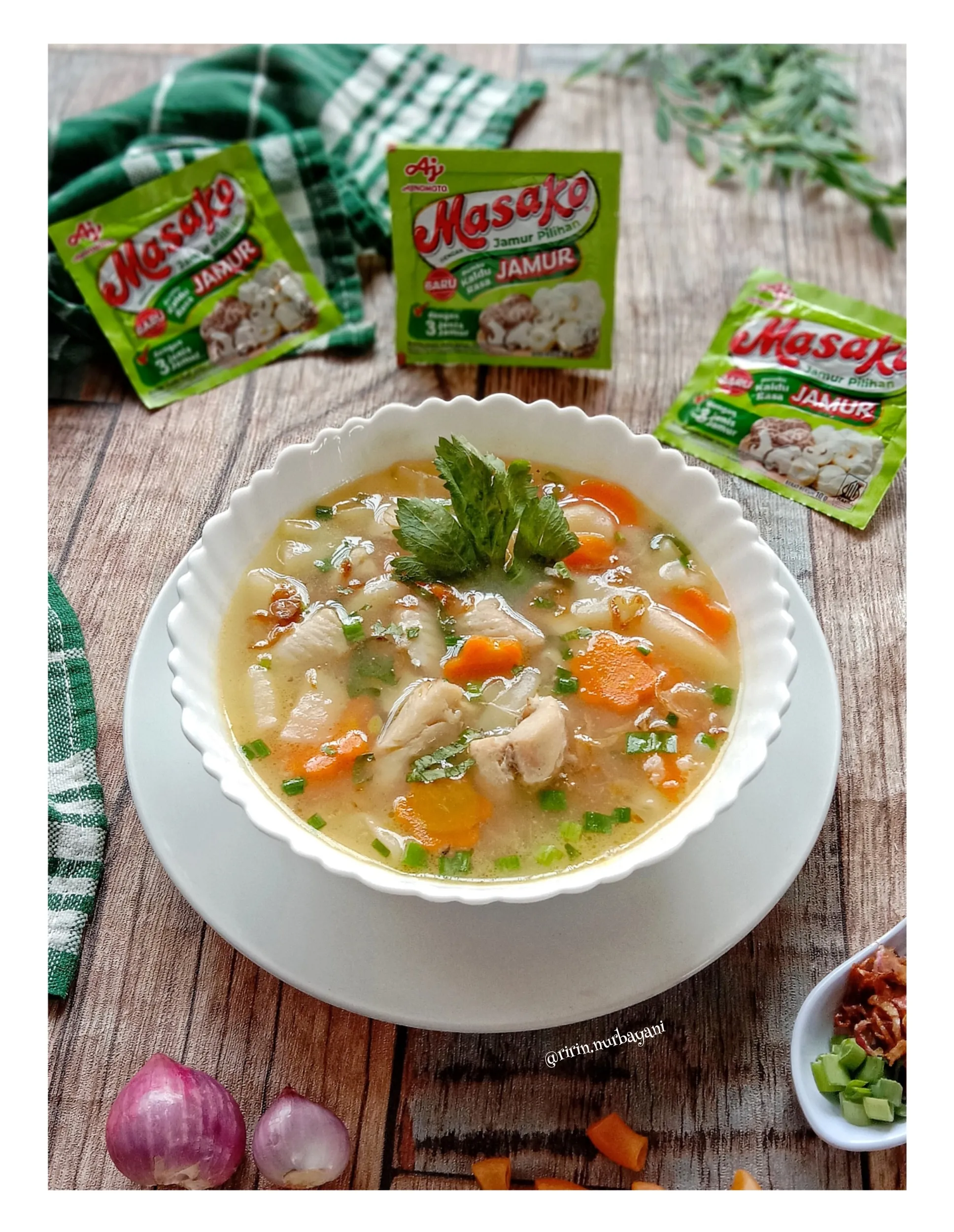 Recook Sup Ikan Masako® Kaldu Jamur ala Mami Abe