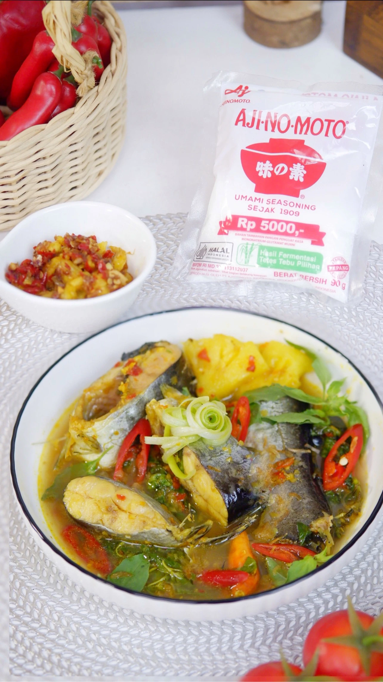Recook Pindang Patin Sambal Nanas ala AJI-NO-MOTO®