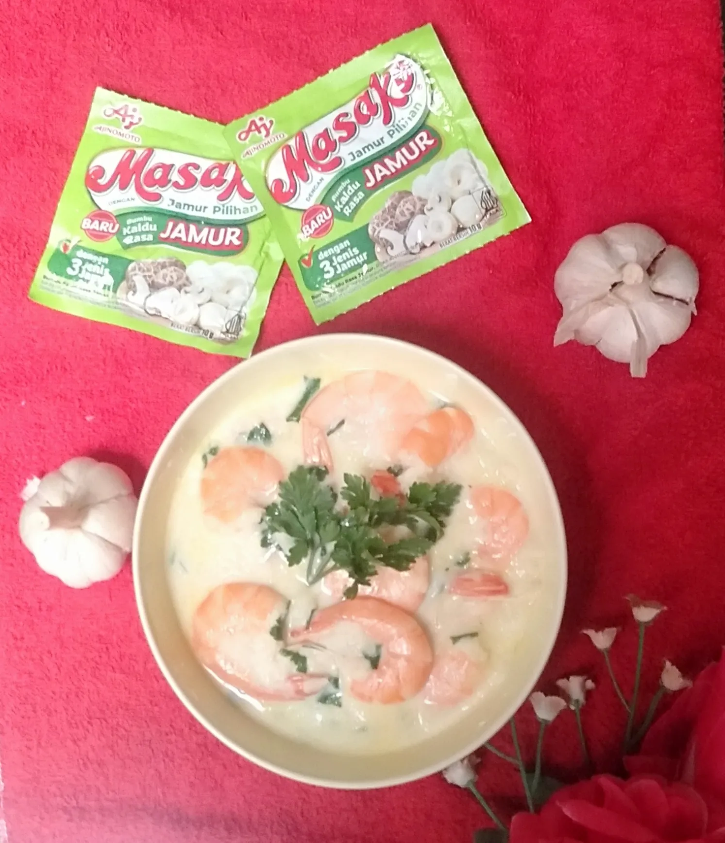 Recook Udang Krim Bawang Putih ala Chef Devina