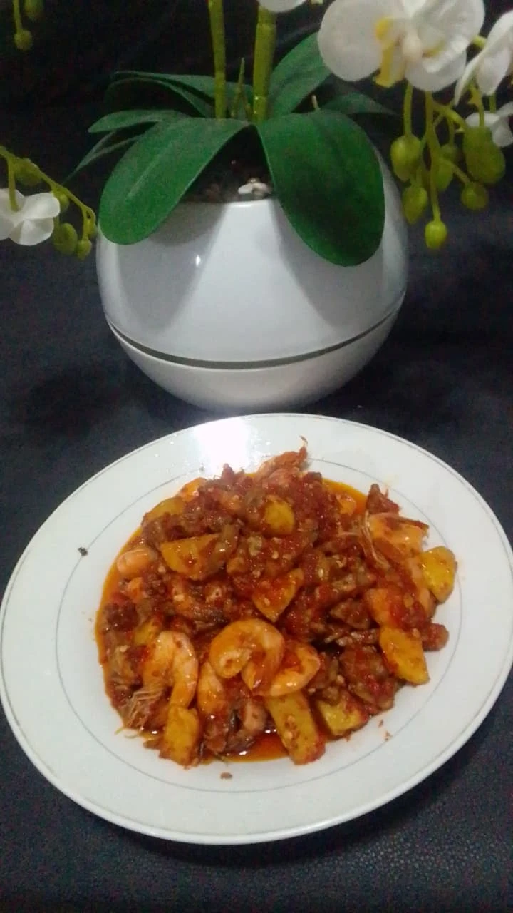 Recook Sambal Udang Kentang