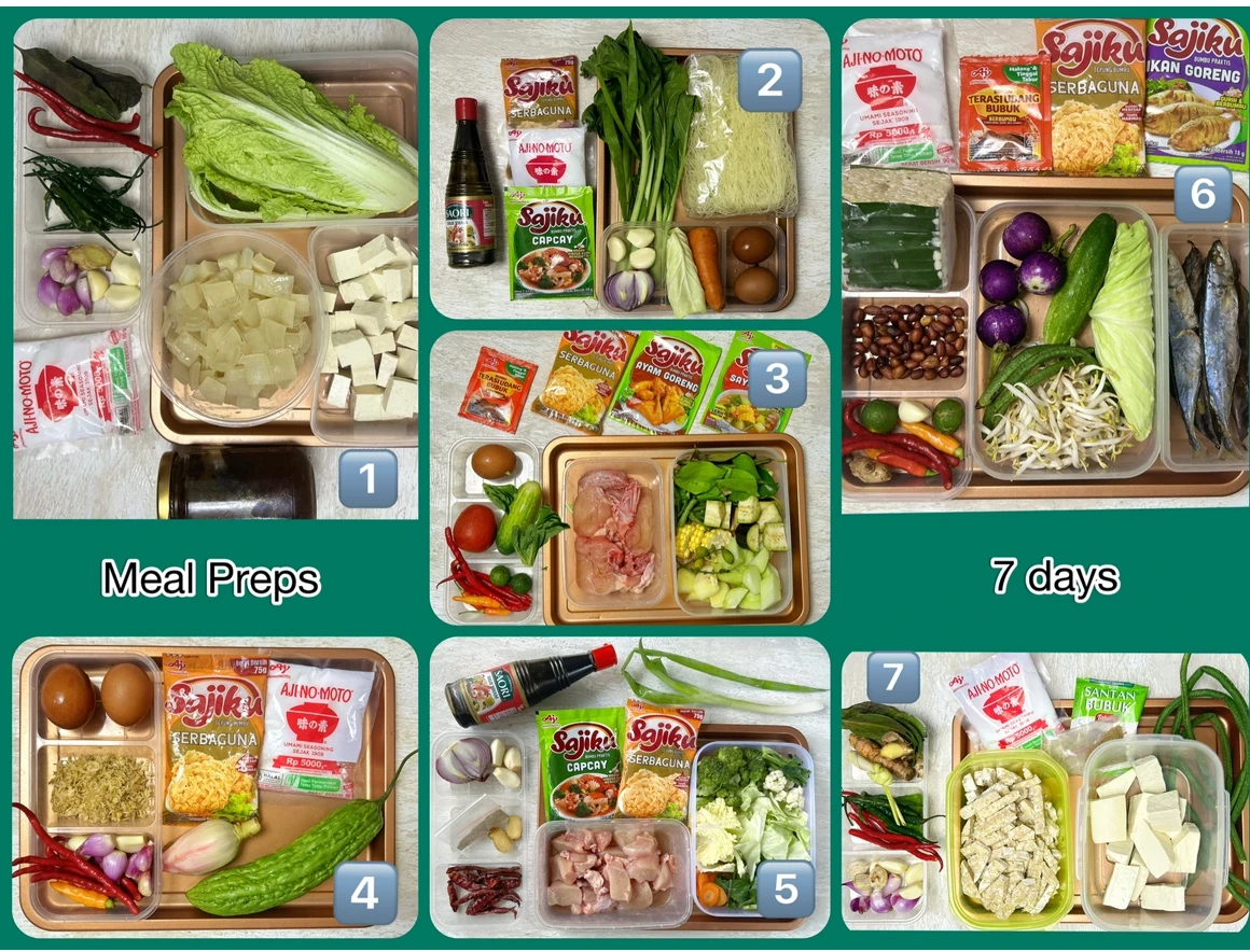 7 Days Meal Preps - Per Menu