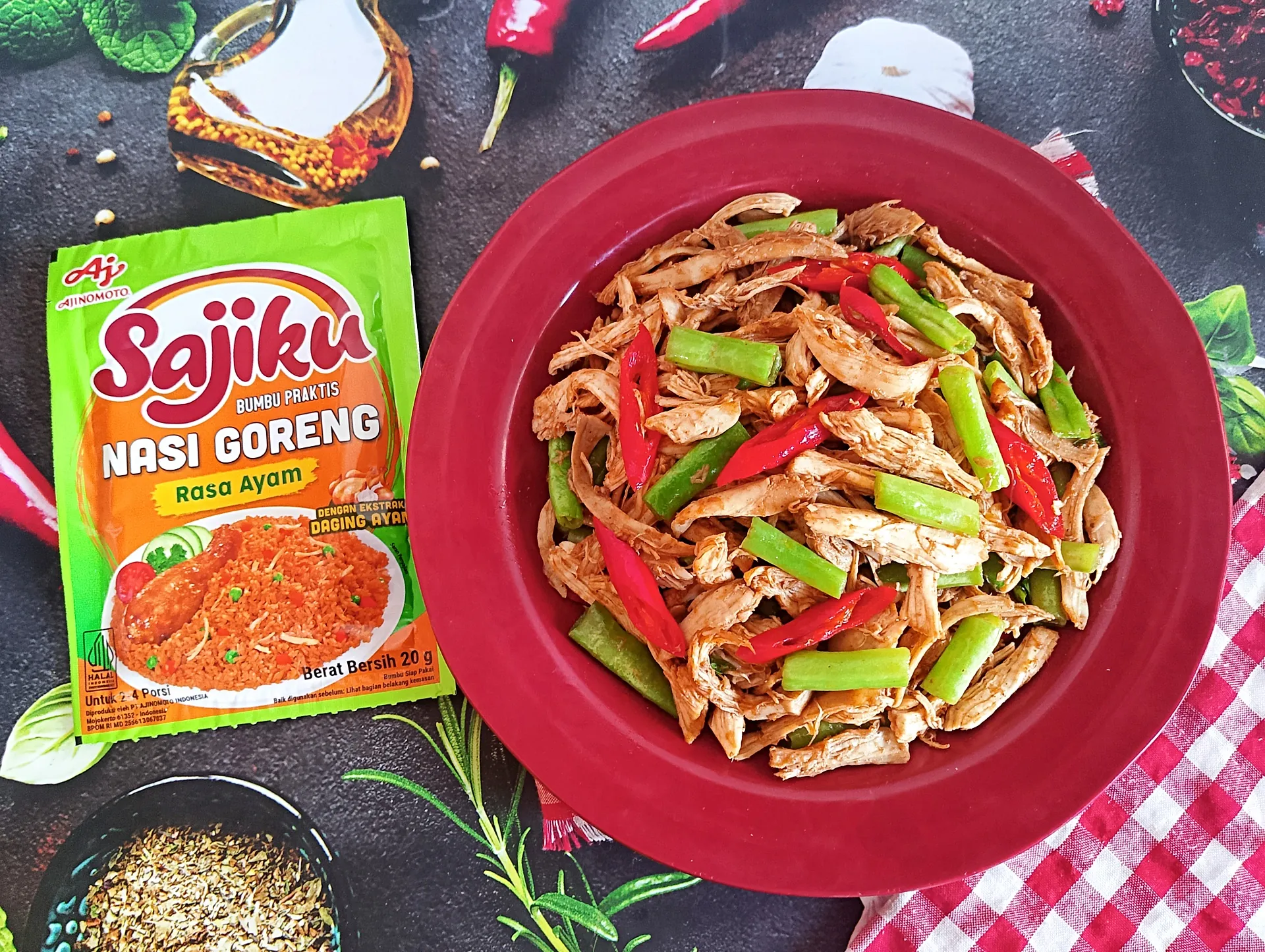 Recook Ayam Suwir Buncis Ala Sajiku®