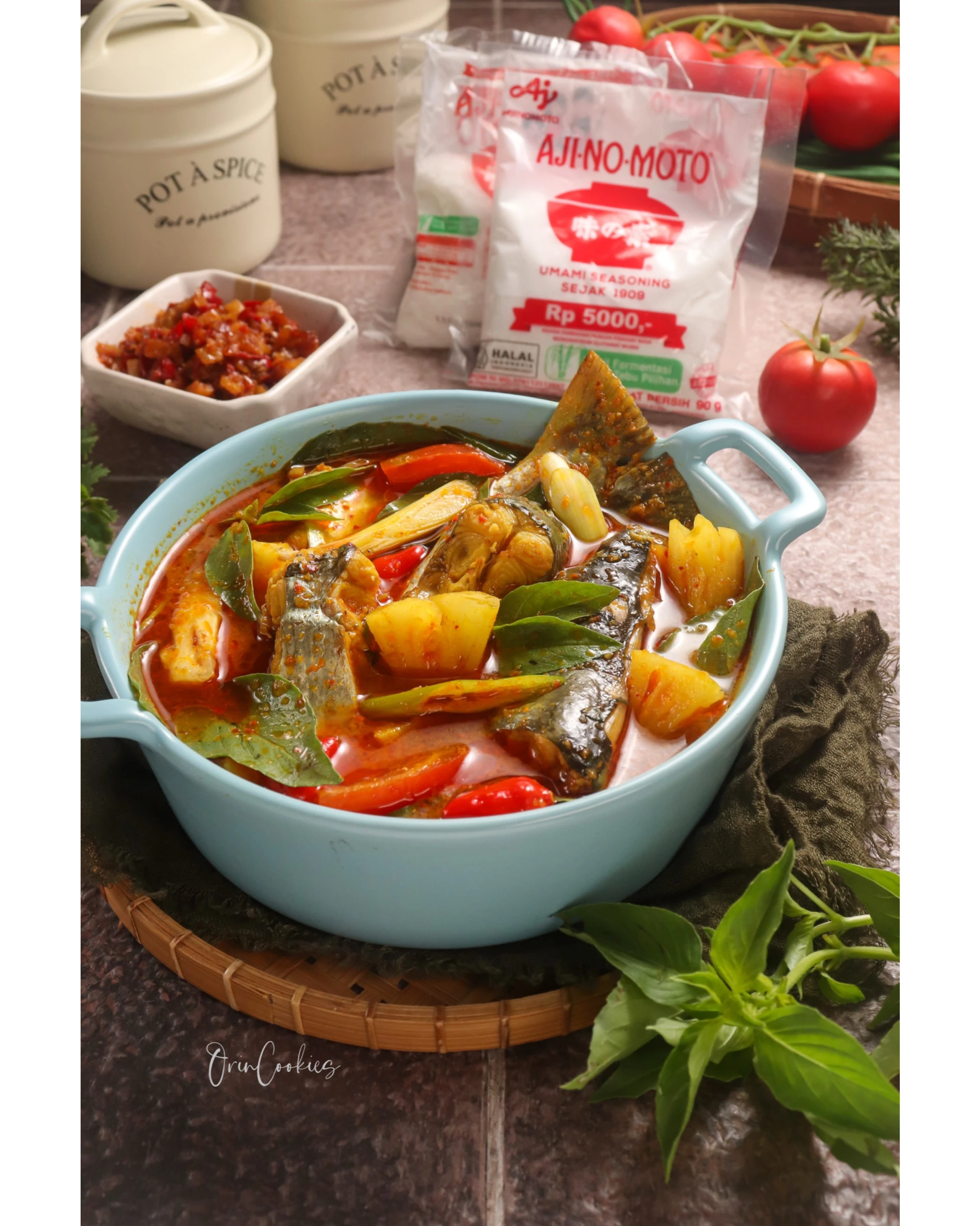 Recook Pindang Patin Sambal Nanas ala AJI-NO-MOTO®