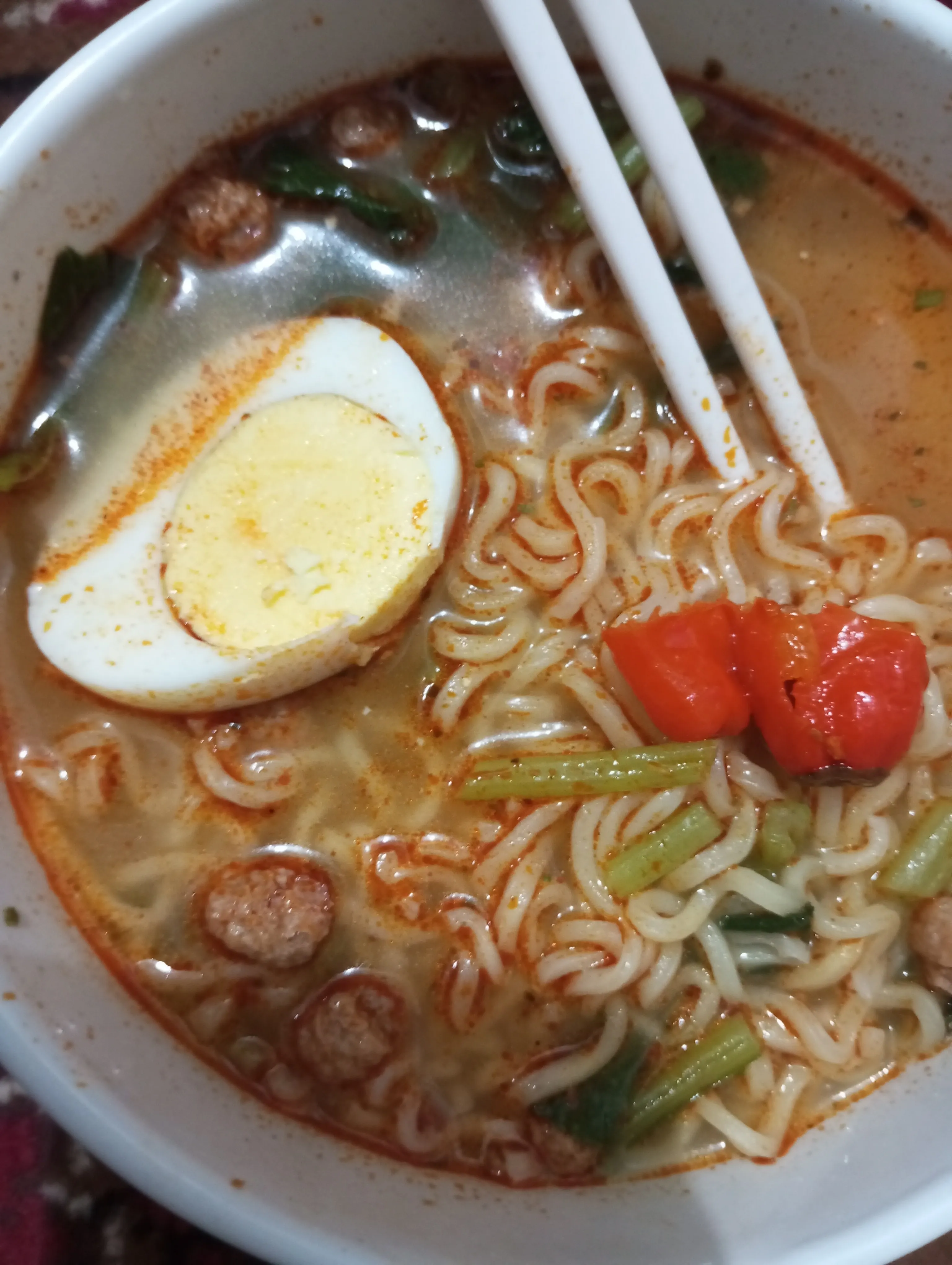 Recook Mie rebus pedas