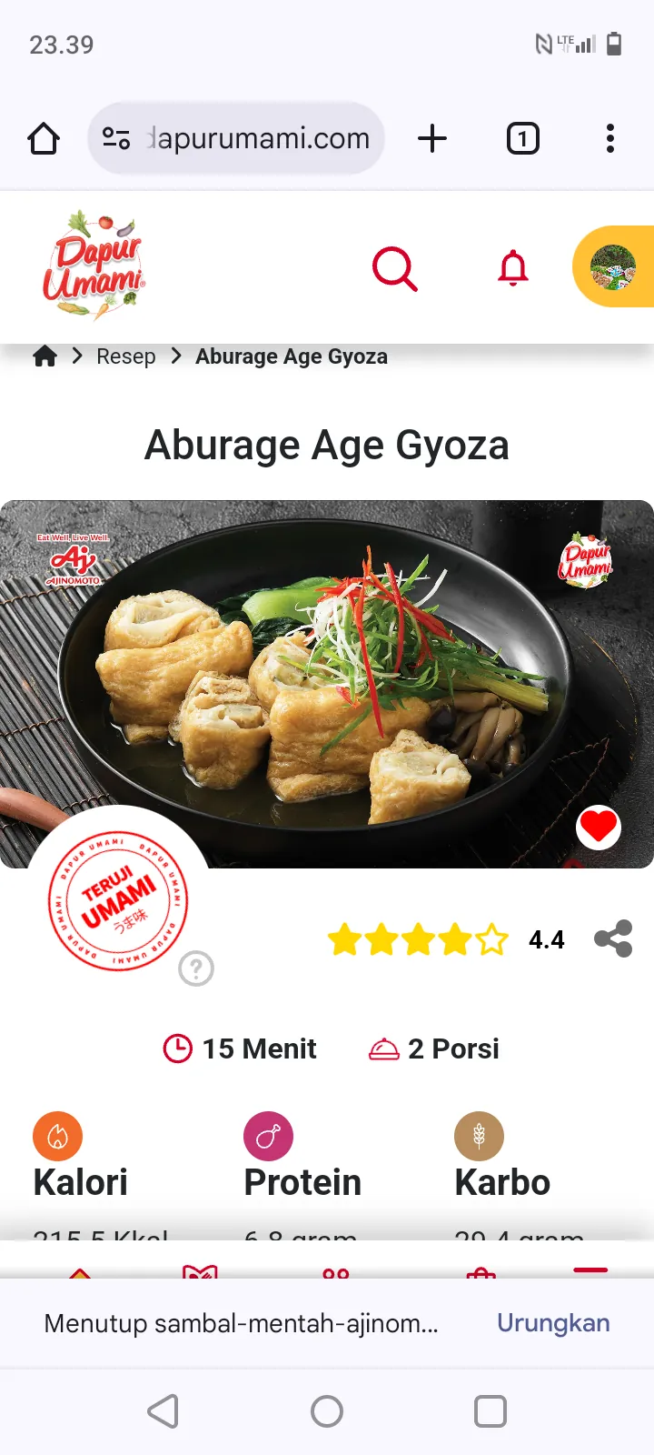 Aburage Age Gyoza
