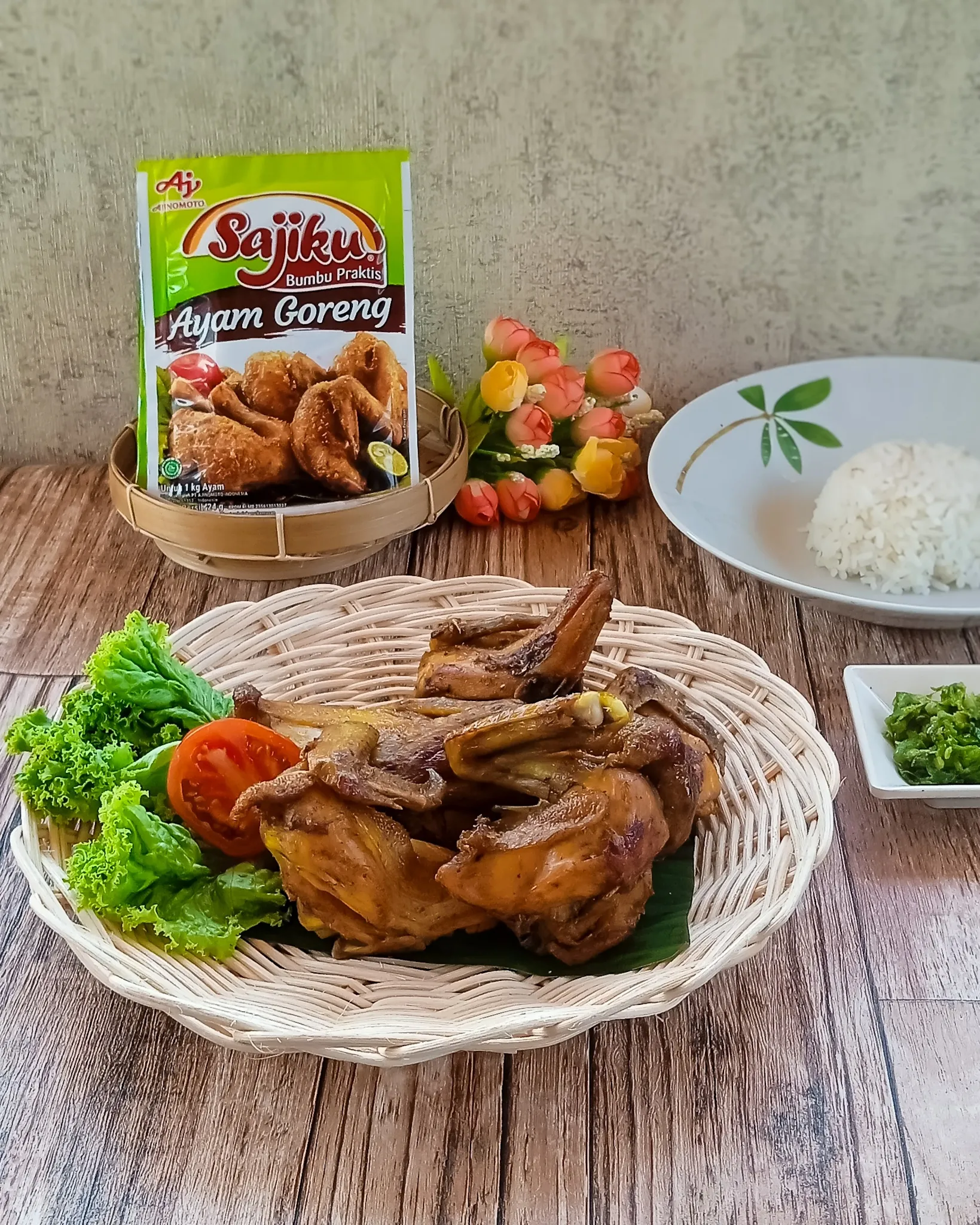 Ayam goreng Sajiku Bumbu Praktis