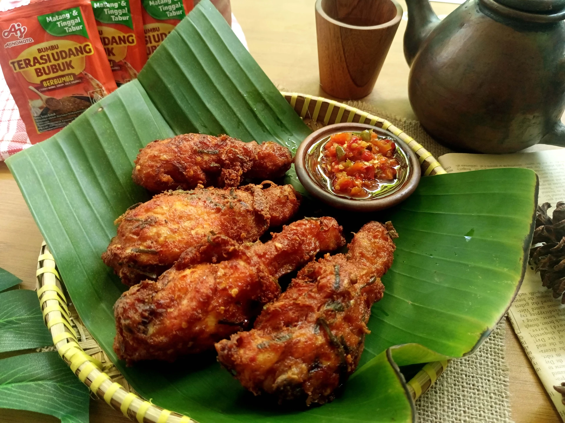 Ayam goreng terasi daun jeruk