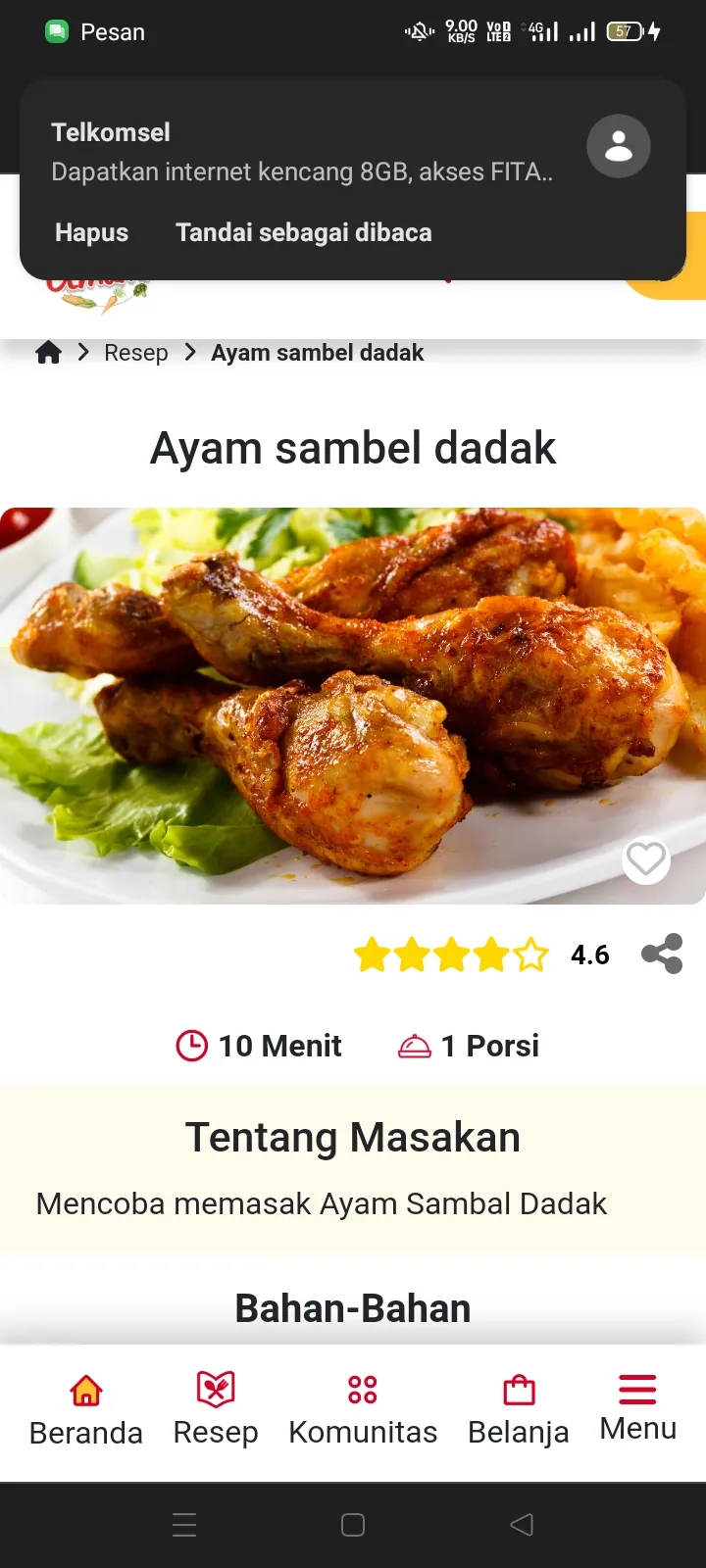 Ayam sambal dadak