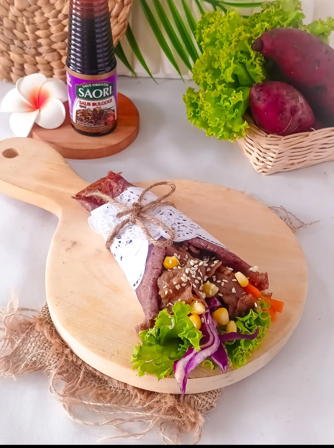 BEEF BULGOGI UBEE WRAP GLUTEN FREE