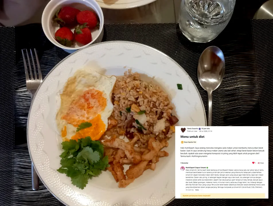 Belajar Menyusun Isi Piring untuk Diet #IsiPiringmuHariIni