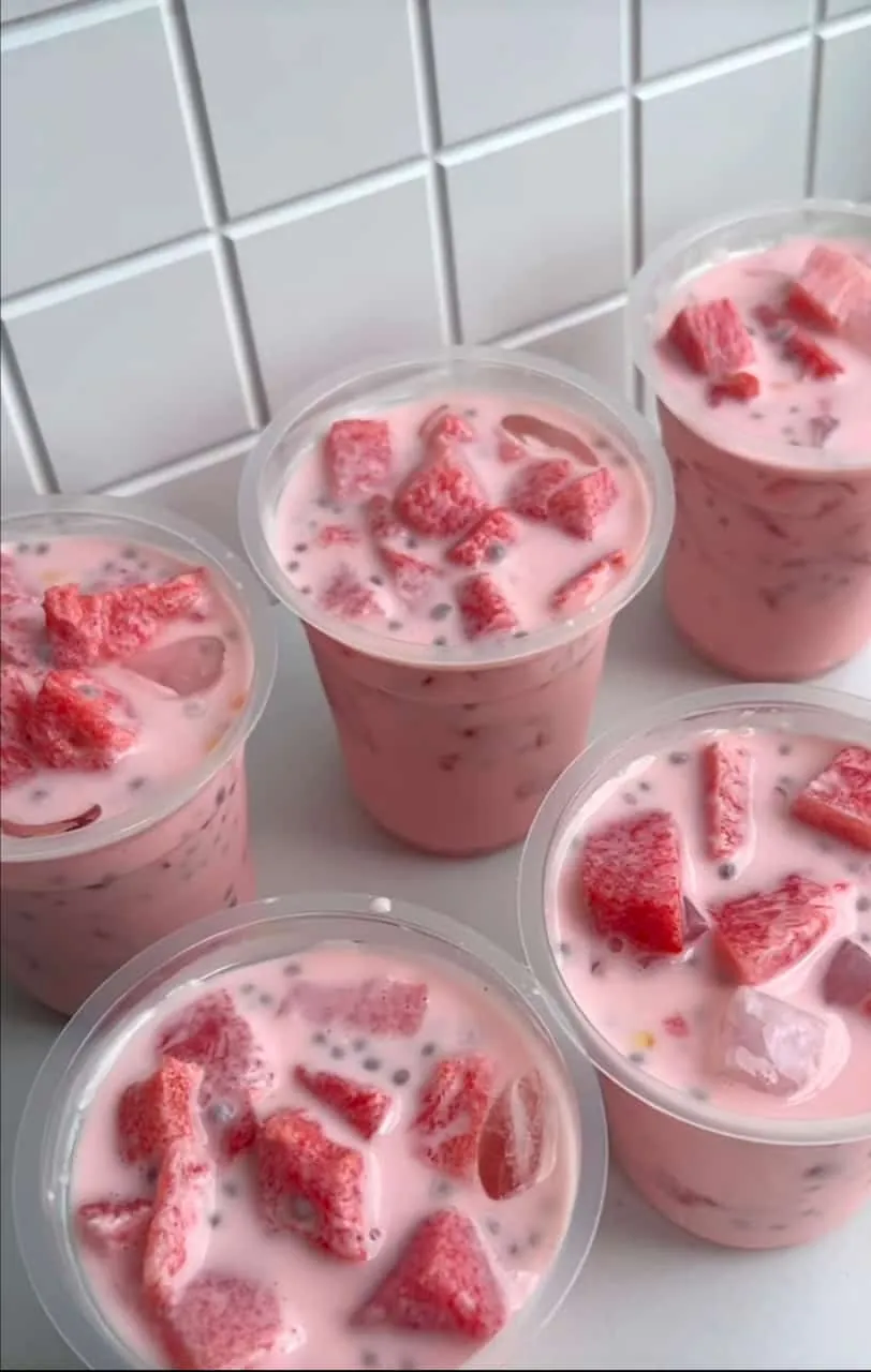 Bikin Es Semangka Susu Buat Berbuka (Day 16)