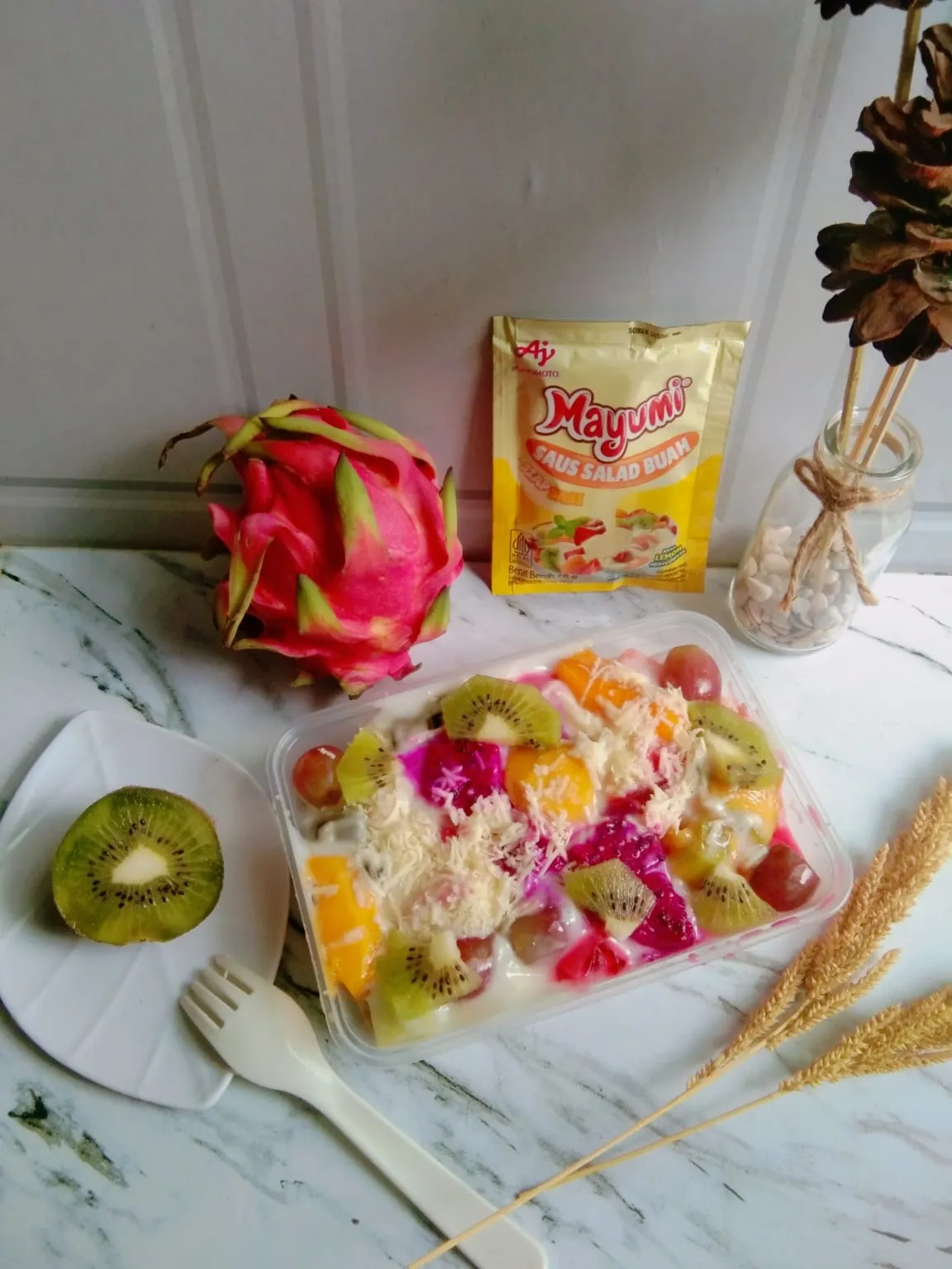 Recook Salad Buah Happy Mayumi ala Mami Abe (Recook)