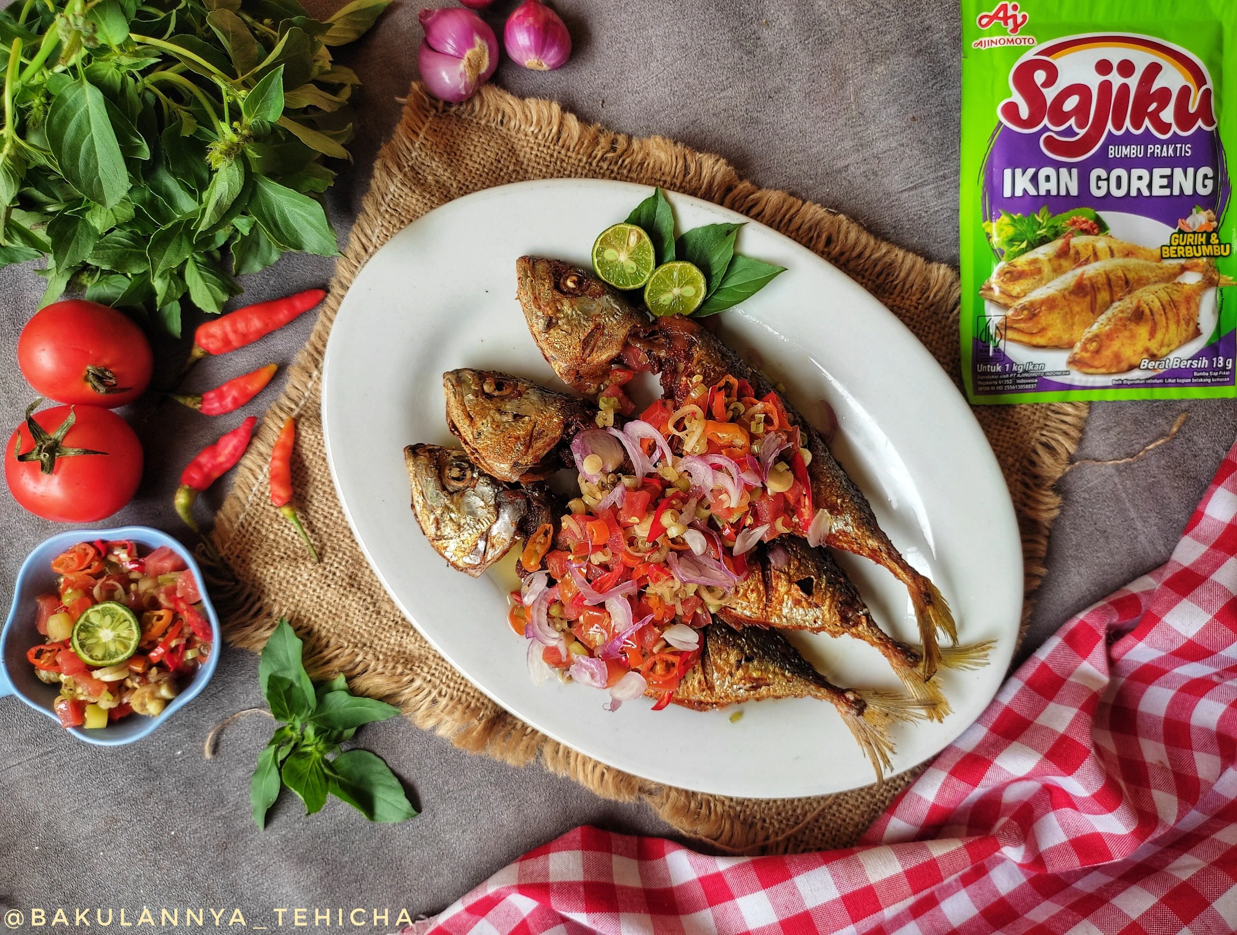 Recook Ikan Kembung Goreng Sambal Matah ala Sajiku®