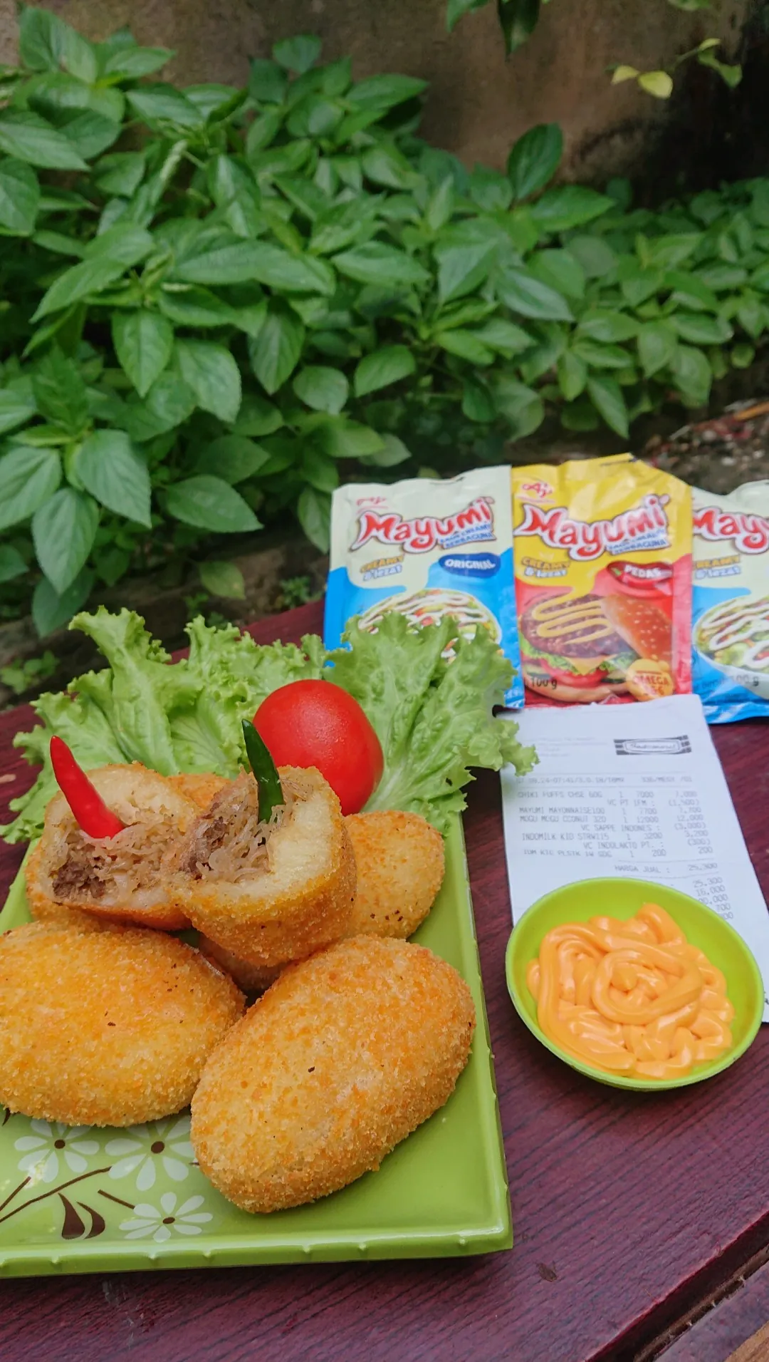 Cemilan enak mengenyangkan KROKET SINGKONG ISI BIHUN,DAGING CINCANG DAN SOSIS