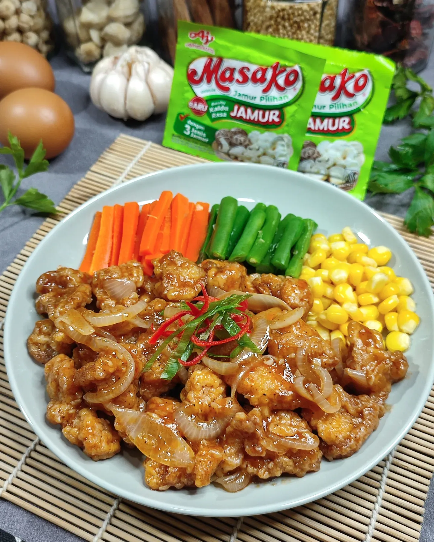 Chicken Karage Saus Bbq